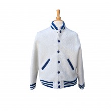 College Jacke weiß blau