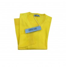 Pullover gelb aus Cashmere und Seide
