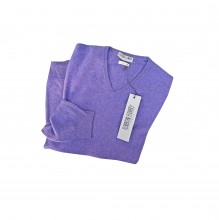 Pullover violett aus Cashmere