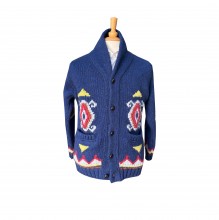 Strickjacke blau