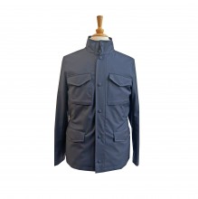 Fieldjacket blau wasserabweisendes Finish