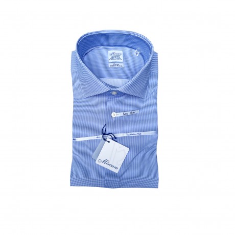 Hemd blau Hahnentritt